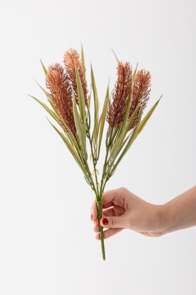 Güleç Yapay Çiçek Yapay 5 Kafalı Çiçek Demeti 35 Cm 5 Dal