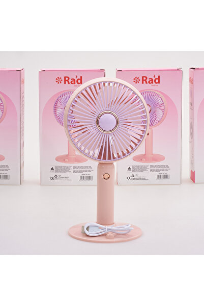RAD MİNİFAN Turbo Üfleme 3 kademeli Masa Fanı Taşınabilir Şarjlı Masa Fanı Va...