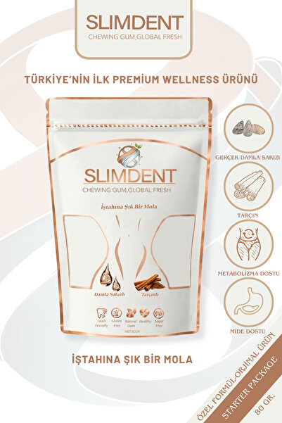 SLIMDENT Starter Package-Fonksiyonel Wellness Sakızı- Damla Sakızı ve Tarçınl...