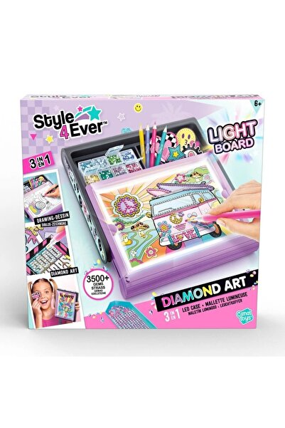 Noriel Set creativ 3 in 1, Style 4 Ever, Diamond Art, Pentru copii, Multicolor
