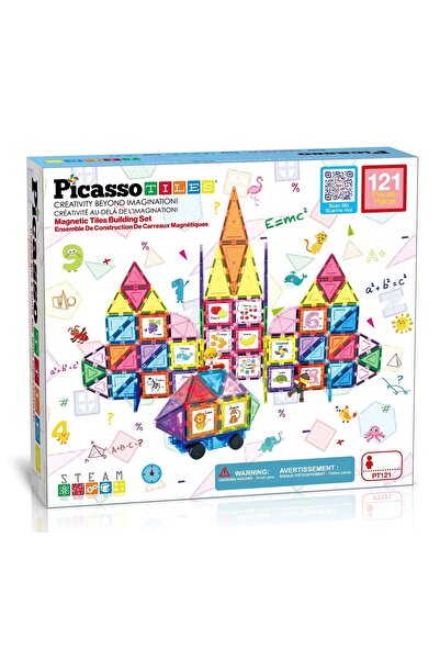 PICASSO & CO Set magnetic de construit, Picasso, 121 piese, Pentru copii, Mul...