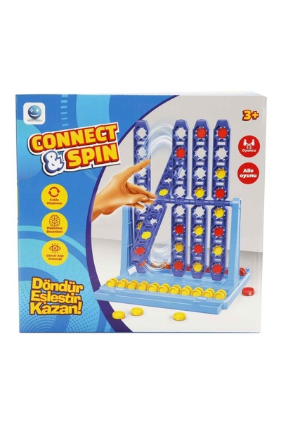 Noriel Joc de societate, Connect & Spin, Pentru copii, Albastru
