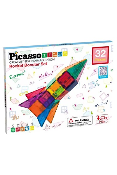PICASSO & CO Set magnetic de construit racheta, Picasso, 32 piese, Pentru cop...