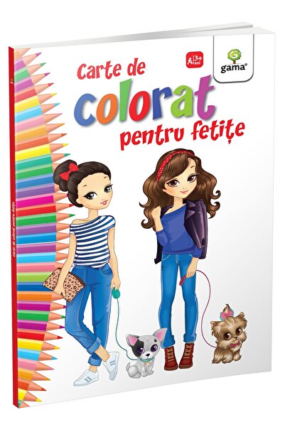 Tiki-Tan Carte de colorat pentru copii, Printese si Z‘ne, 80 pagini