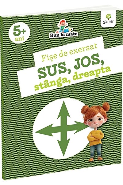 Tiki-Tan Carte educativa pentru copii, Fise de exersat SUS, JOS, ST?NGA, DREAPTA