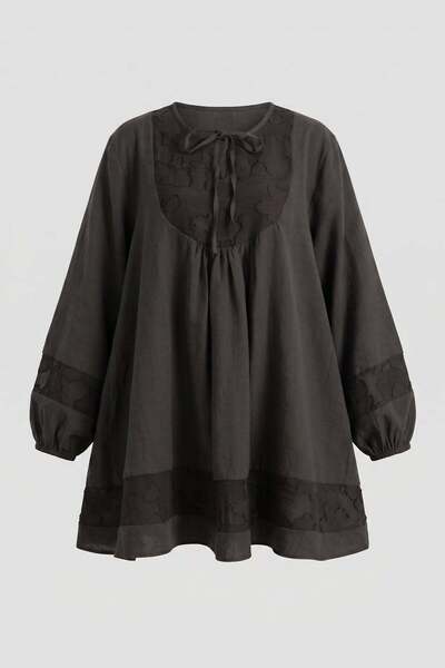 Salih Çelebi Ζακάρ Λεπτομερές Τουνίκ Y0124 - ACI KAHVE