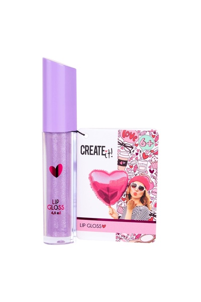 Create It Luciu de buze in forma de inima, Aroma afine, Pentru copii, Mov