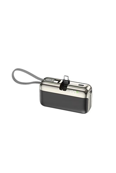 Avaleea Външна батерия, Пауър банк, Капсула, 10000 mAh, Компактен дизайн, Бър...