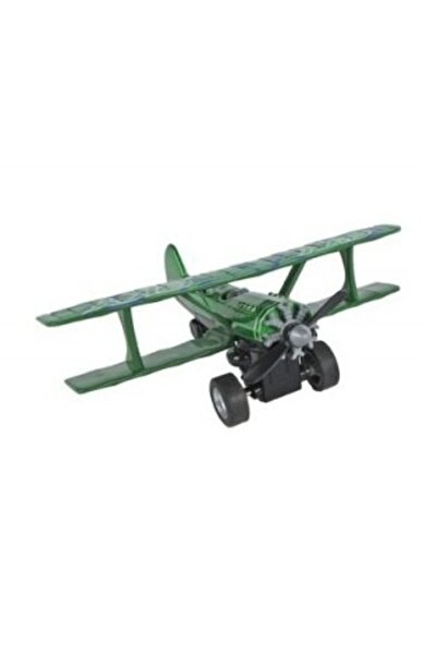 Avaleea Macheta metalica avion retro, 11 cm, Verde