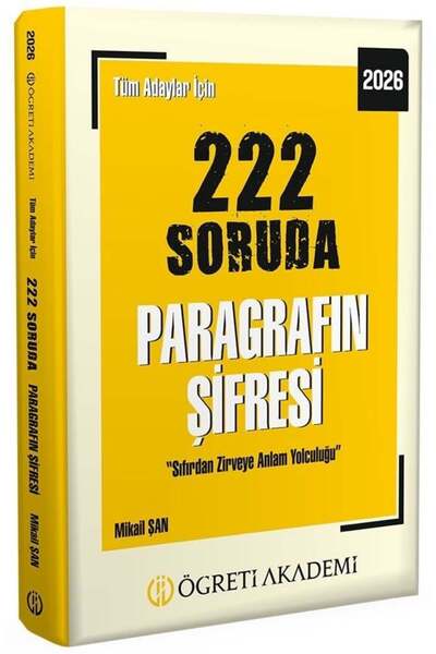 Öğreti Akademi Öğreti 2026 KPSS MEB-AGS ALES DGS TYT AYT MSÜ 222 Soruda Parag...