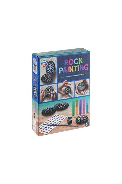 Moxy Creative set - Painting on stones with watercolors, 5 markers and stickers