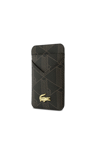 Lacoste Orjinal Lisanslı 2 Hazneli PVC Karışık Monogram Desenli Magnetik Kart...