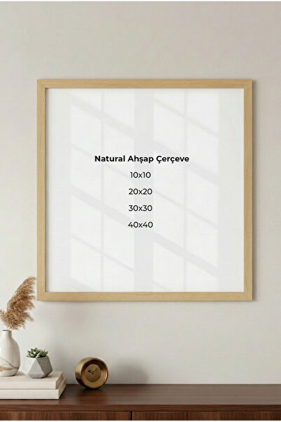 Zevahir Mobilya Dekorasyon 1 ADET Kare Puzzle Ahşap Duvar Tablosu – Poster ve...