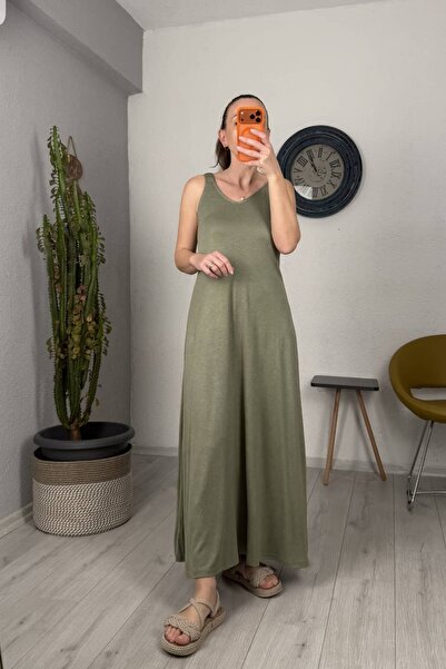 lady special Φόρεμα από ύφασμα Modal με λαστιχένια τιράντες