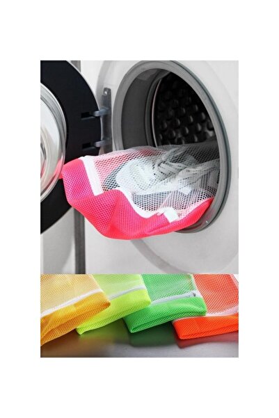 Home Colorful Shoe Washing Net with Zipper