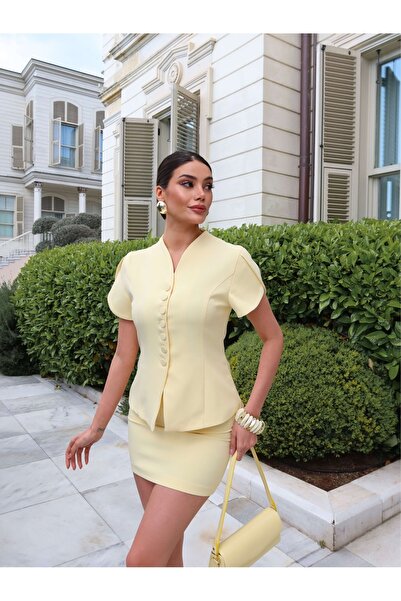 ESRAHELVACI Σακάκι διπλού στήθους με κουμπιά από τη συλλογή EH