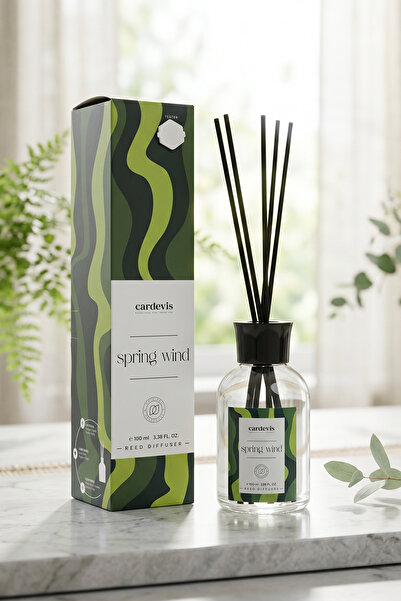 cardevis Spring Wind Reed Diffuser 100 ml | Ferah & Yeşil Kalıcı Oda Kokusu