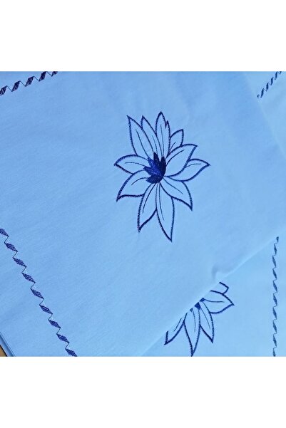 Casa Bucuriei Set de 2 fețe de pernă brodate 60 cm x 60 cm