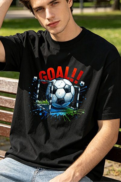Fleck Casual Style T Shirts For Men Soccer Goal Graphic Personalized Shirts