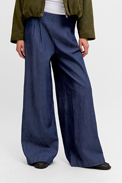 Jack & Jones Γυναικείο Παντελόνι με Φαρδιά Μπατζάκια και Μεσαία Μέση - Debby