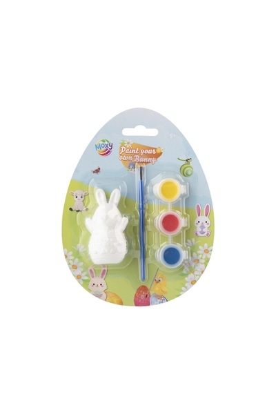 Moxy Set de pictat cu acuarele și pensulă - Iepuraș din ceramică
