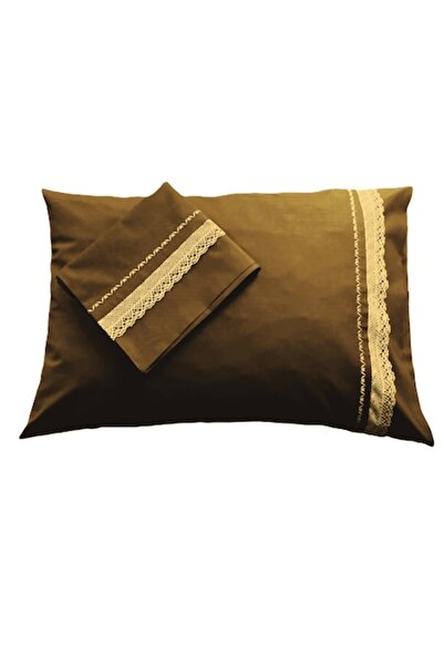 Casa Bucuriei Set 2 x Pillowcase with Embroidered Detail, 50/90 cm