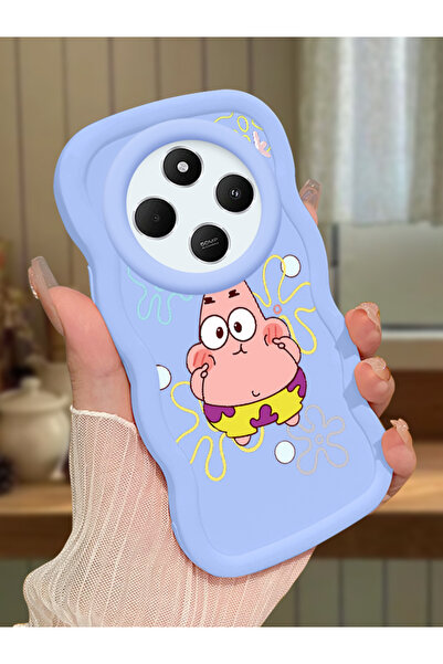 Hontinga Redmi 14C Uyumlu Darbeye Dayanıklı Basit Mavi Silikon Telefon Kılıfı...