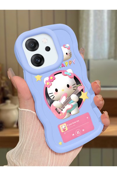 Hontinga Oppo Reno 14F Compatible Shockproof Simple Blue Silicone Phone Case ...
