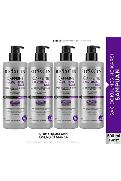 Bioxcin Caffeine & Arginine Şampuan 500 ml – 4 ADET