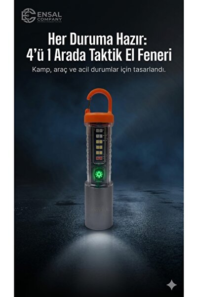 Zoom Özellikli Güçlü Taktik LED El Feneri Şarjlı Fonksiyonlu Kamp Outdoor Uzun Menzilli