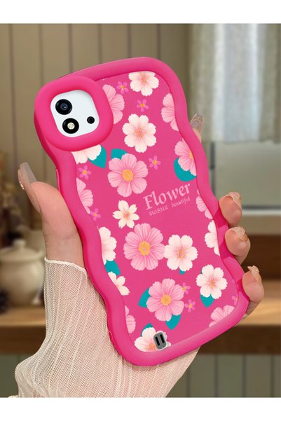 Hontinga Realme C11 2021 Compatible Shockproof Simple Red Silicone Phone Case...
