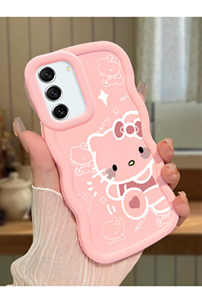 Hontinga Samsung Galaxy S21 FE Uyumlu Darbeye Dayanıklı Basit Pembe Silikon T...
