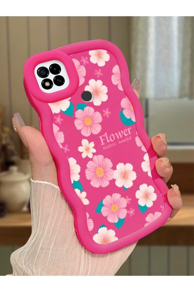 Hontinga Poco C31 Compatible Shockproof Simple Red Silicone Phone Case Cover ...