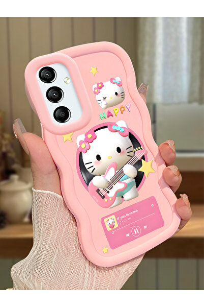 Hontinga Samsung Galaxy A24 Uyumlu Darbeye Dayanıklı Basit Pembe Silikon Tele...