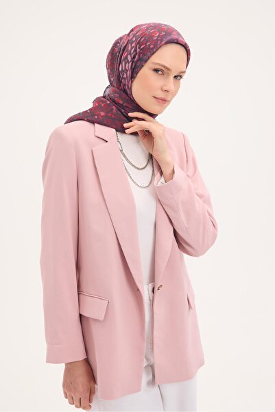 Silk Home وشاح تينسل مونار بنمط حجري أرجواني 90x90