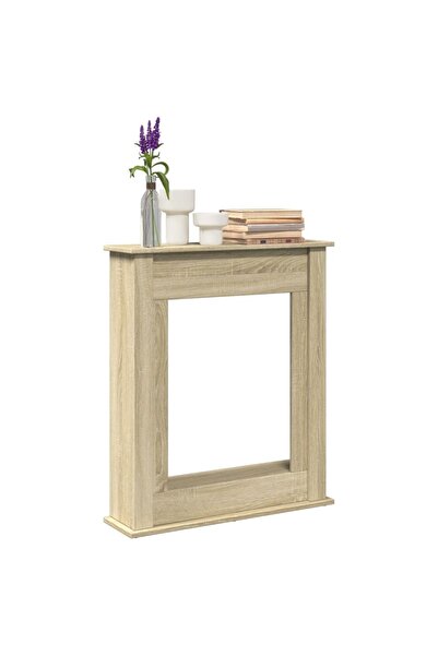 vidaxl Πλαίσιο Τζακιού Sonoma Δρυς 75x20x87,5 εκ. από Επεξ. Ξύλο 854582