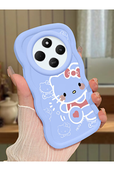 Hontinga Redmi 14C Uyumlu Darbeye Dayanıklı Basit Mavi Silikon Telefon Kılıfı...