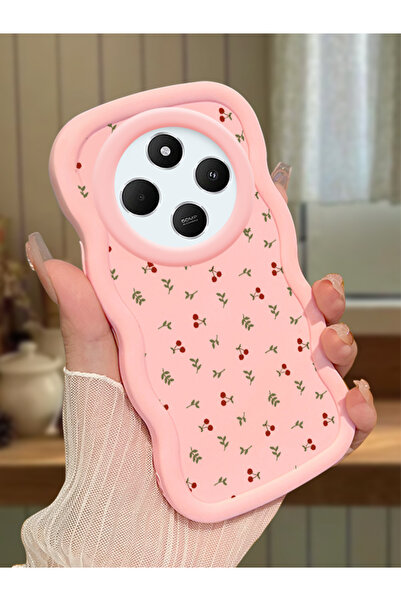 Hontinga Redmi 14C Uyumlu Darbeye Dayanıklı Basit Pembe Silikon Telefon Kılıf...