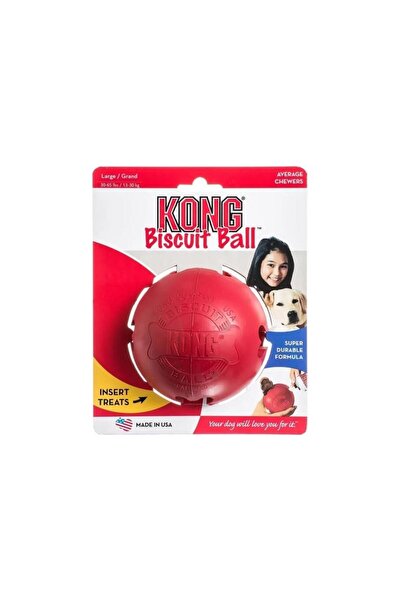 Kong Biscuit Ball Top Shaped Dog Toy L