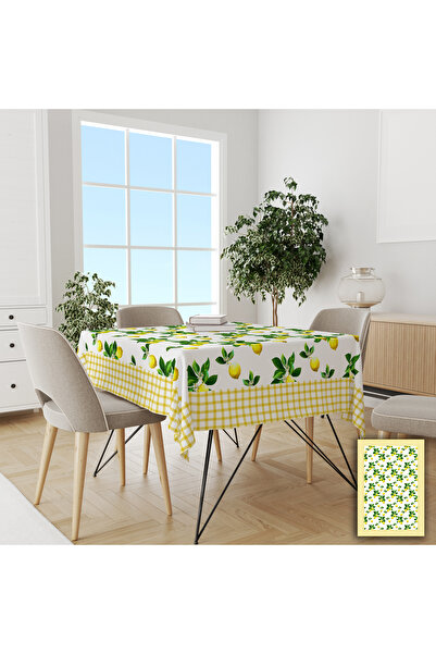 yok yok evim eve dair her şey ΤΕΤΡΑΓΩΝΟ Καρό Τραπεζομάντιλο με Μοτίβο Λεμονιο...