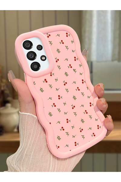 Hontinga Samsung Galaxy A33 5g Compatible Shockproof Simple Pink Silicone Pho...
