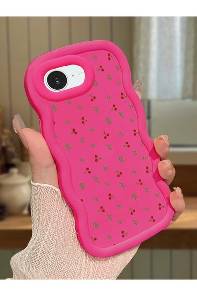 Hontinga iPhone 16E Compatible Shockproof Simple Red Silicone Phone Case Flow...