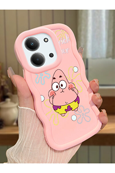 Hontinga Redmi 15C 5G Uyumlu Darbeye Dayanıklı Basit Pembe Silikon Telefon Kı...