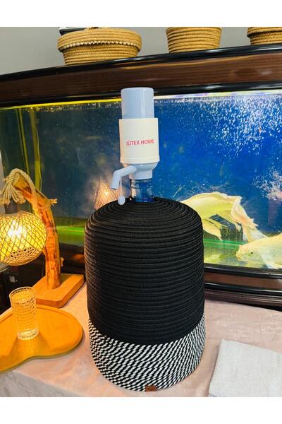 JÜTEX HOME Θήκη για μπουκάλια από άχυρο γιούτας με σχέδιο μπαμπού, εμφάνιση φ...