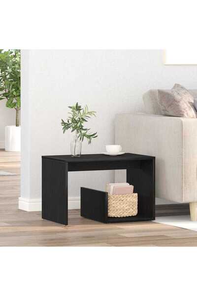 vidaxl Βοηθητικό Τραπεζάκι Μαύρη Δρυς 59 x 36 x 38 εκ. 862622