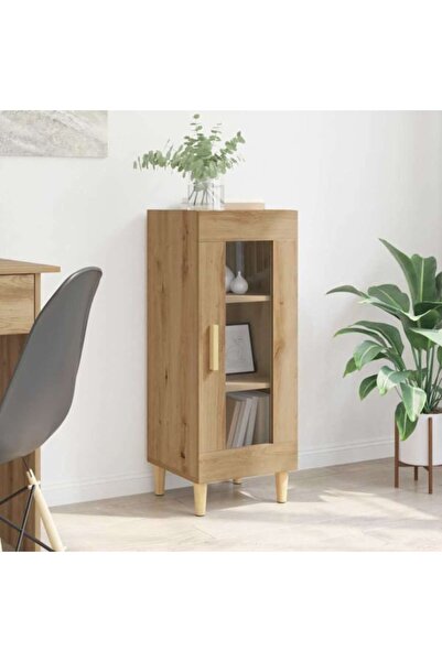 vidaxl Ντουλάπι artisan δρυς 34.5 x 32.5 x 90 εκ Επεξεργασμένο ξύλο Καφέ