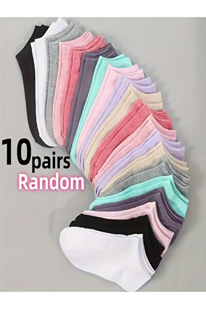 Çorap Bakkalı Γυναικείες κάλτσες μπαλαρίνας 10 ζευγάρια πολύχρωμες βαμβακερές...