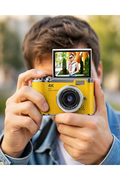 Epilons 48 Mp 4K Dijital Kamera Flip Ekranlı Vlog Selfie Çekim Profesyonel Fo...