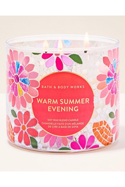 Bath & Body Works Warm Summer Evening Büyük Mum 411 g