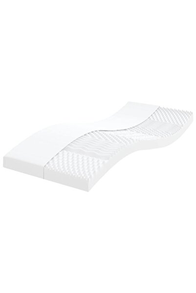 vidaxl Στρώμα αφρού για παιδιά 7 ζώνες Σκληρό 20 ILD Λευκό 80 x 160 εκ. 4016553